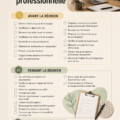 Checklist pratique pour organiser une réunion réussie, avec éléments clés à ne pas oublier.