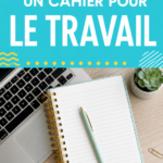Image d'un carnet ouvert avec des notes bien organisées sur un bureau.