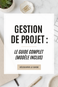 Image illustrant différents aspects de la gestion de projet avec des éléments de planification.