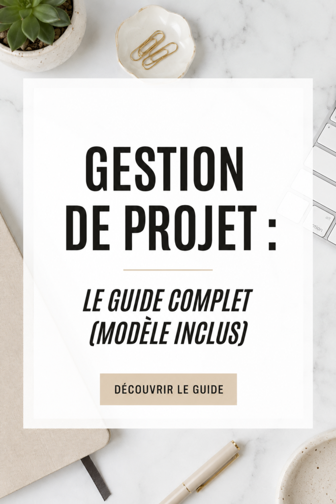 Image illustrant différents aspects de la gestion de projet avec des éléments de planification.
