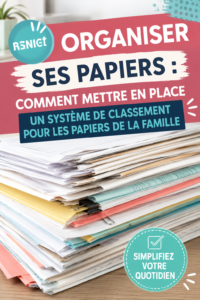 Aperçu d'un bureau bien organisé avec des documents classés