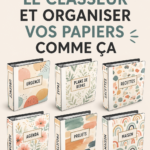 Un bureau organisé avec des documents rangés sans classeurs, illustrant une méthode d'organisation moderne.
