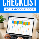 Un modèle gratuit de checklist sur Google Docs, prêt à être utilisé pour organiser ses tâches.