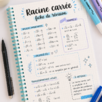 Fiche pratique sur les racines carrées pour les révisions en maths.