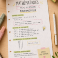 Fiches de révision bien organisées pour apprendre l'arithmétique