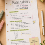 Fiches de révision bien organisées pour apprendre l'arithmétique