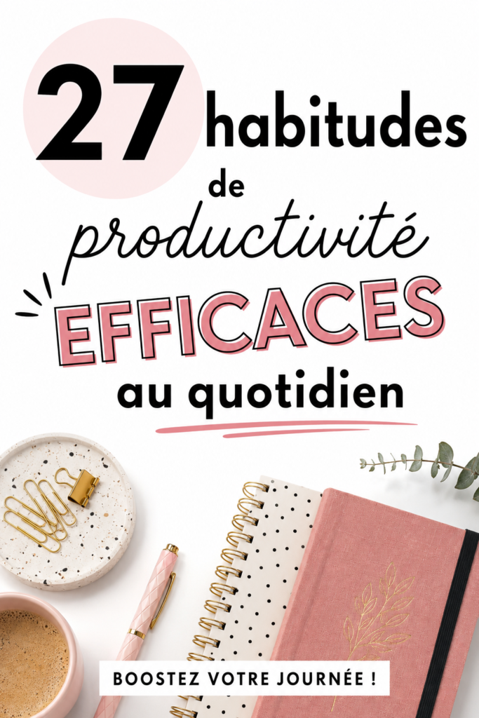 Femme prenant des notes sur un carnet pour améliorer sa productivité quotidienne