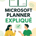 Interface de Microsoft Planner montrant des tâches organisées pour un projet.