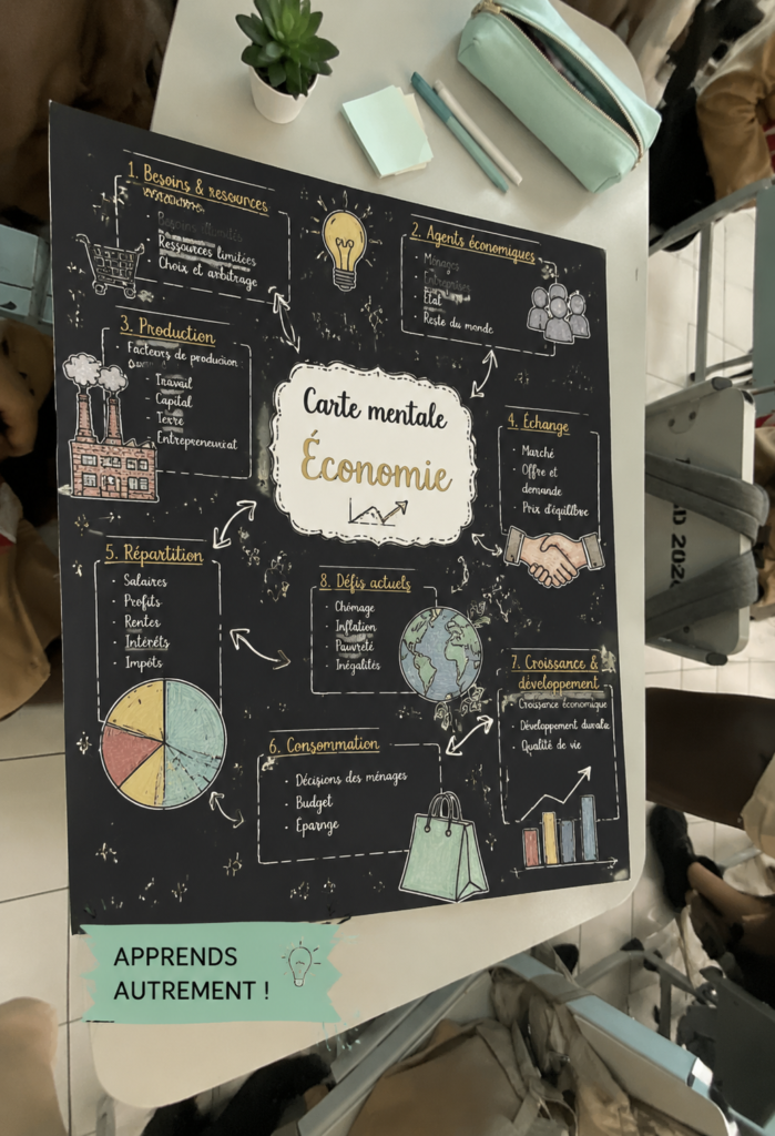 Visualisation d'une carte mentale sur la gestion financière