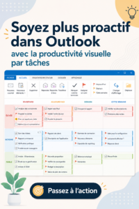 Illustration de la productivité avec TaskCracker et Outlook