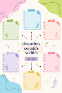 Une femme lisant un livre sur les troubles conatifs et volitifs.