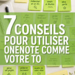 Un écran d'ordinateur affichant une liste de tâches sur OneNote.