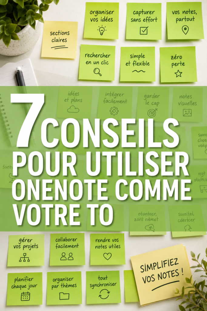 Un écran d'ordinateur affichant une liste de tâches sur OneNote.