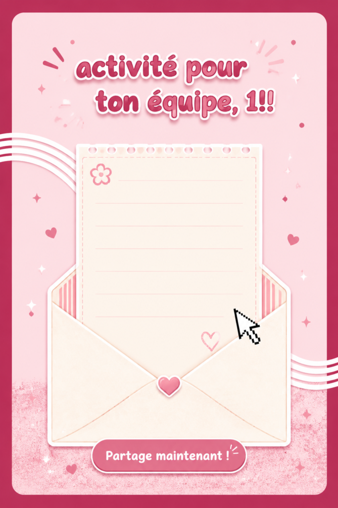 Une équipe souriante lors d'une activité de groupe en entreprise, illustrant des moments de partage et de collaboration