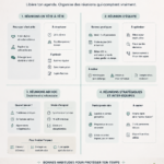 Un calendrier posé sur une table avec des notes colorées, représentant une organisation claire et zen.