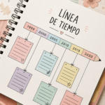 Visuel d'une ligne du temps facilitant l'organisation de projets