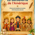 Illustration de Christophe Colomb découvrant l'Amérique