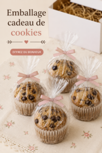 Emballage décoratif pour cookies faits maison