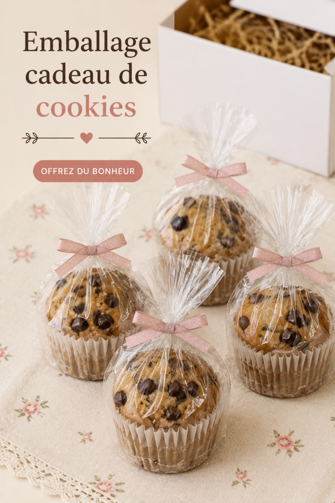 Emballage décoratif pour cookies faits maison