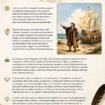 Illustration d'un explorateur découvrant l'Amérique, symbolisant l'Histoire de l'exploration.