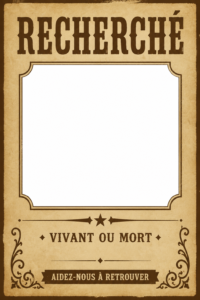 Modèle d'affiche créatif pour recherche, avec des éléments graphiques attractifs.