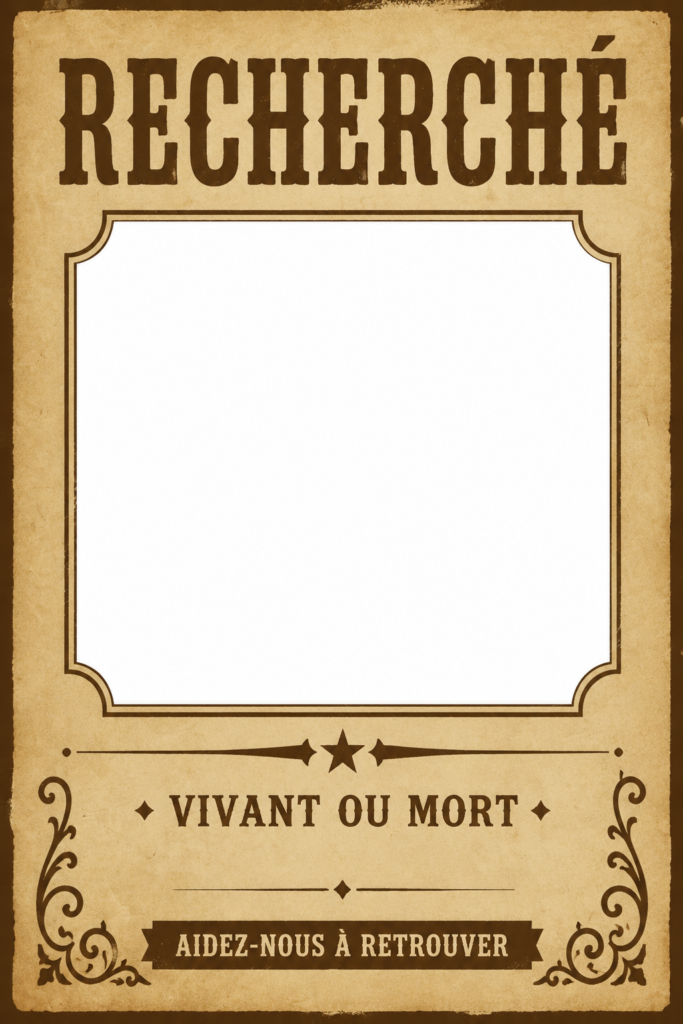 Modèle d'affiche créatif pour recherche, avec des éléments graphiques attractifs.