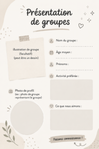 Modèle de présentation moderne et coloré sur un ordinateur