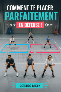 Une femme en position de défense sur le terrain, montrant une technique de positionnement