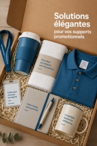 Supports promotionnels élégants pour attirer l'attention des clients.