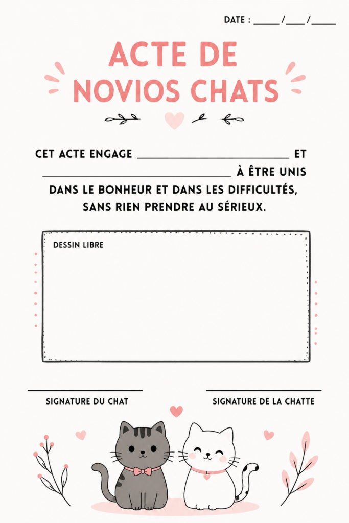 Un couple de chats câlins dans un panier chaleureux, illustrant leur affection.