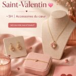 Accessoires romantiques pour la Saint-Valentin sur fond doux