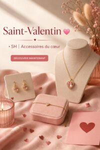 Accessoires romantiques pour la Saint-Valentin sur fond doux