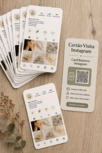 Exemple de carte de visite Instagram professionnelle pour un entrepreneur