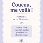 Modèle de carte de bienvenue créative à imprimer