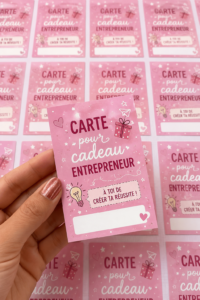 Une collection de cartes de vœux inspirantes pour entrepreneurs, représentant des designs créatifs.