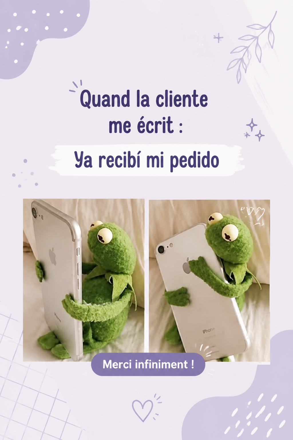 Femme recevant un colis chez elle, organisant sa réception