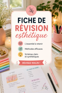 Exemple de fiches de révision esthétiques et bien organisées, adaptées aux femmes actives.