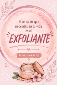 Femme heureuse prenant soin de sa peau avec un exfoliant naturel