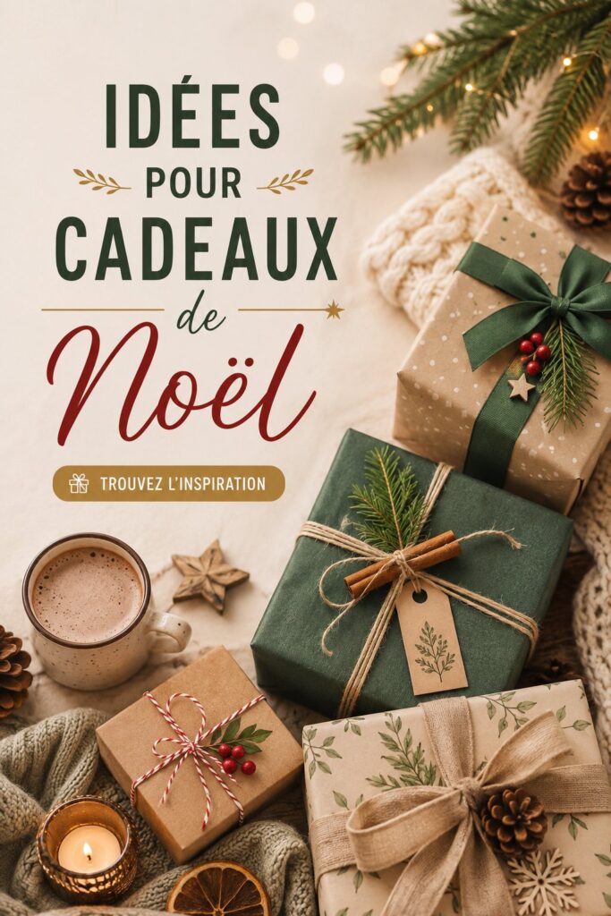 Idées de cadeaux de Noël joyeux et chaleureux pour les femmes.