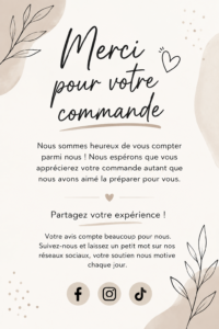 Modèles de lettres de remerciement à télécharger et personnaliser pour les femmes entrepreneurs.