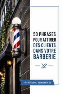 Des clients heureux dans un barbershop avec des barbiers souriants