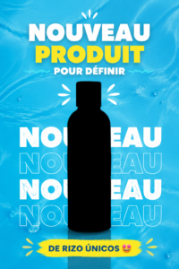 Produit pour cheveux bouclés avec une jolie texture et packaging