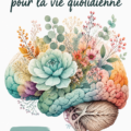 Femme en train de lire un livre sur la psicoéducation, souriante et détendue.