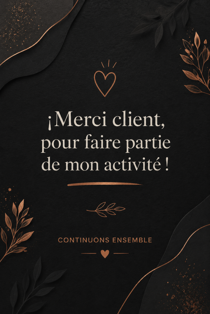 Femme d'affaires exprimant sa gratitude envers ses clients, représentant le succès entrepreneurial et la fidélité client.
