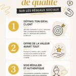 Une femme entrepreneur utilisant les réseaux sociaux pour attirer des clients de qualité.
