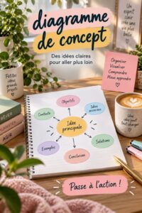 Diagramme de concept coloré pour illustrer des idées