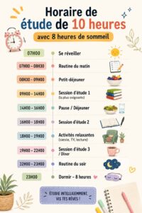 Femme en train d'organiser son emploi du temps avec une tasse de café