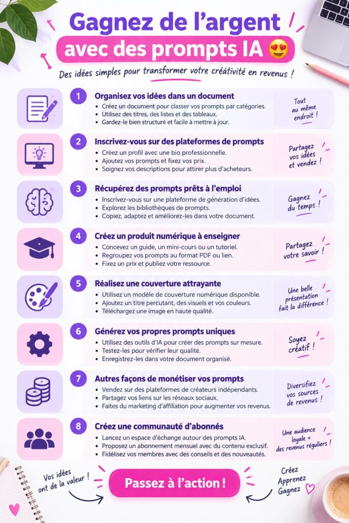 Femme utilisant des prompts d'intelligence artificielle pour le travail