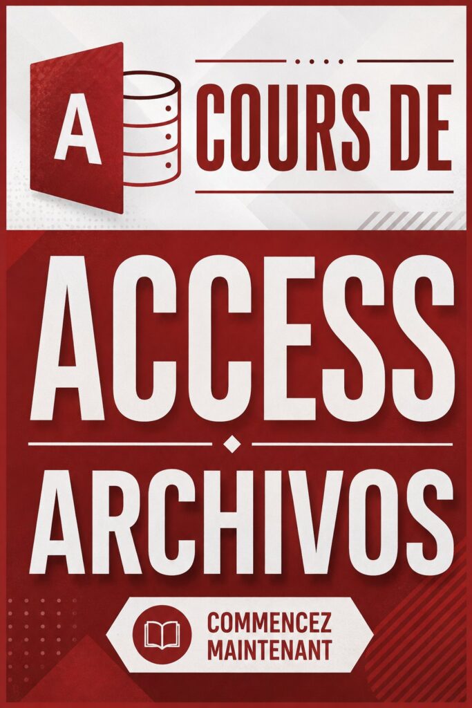 Capture d'écran de l'interface d'Access montrant une base de données créée