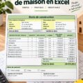 Modèle de budget de construction sur Excel avec graphique